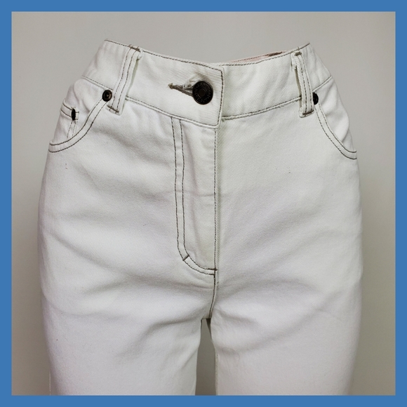 White hi-rise jeans - Picture 4 of 10